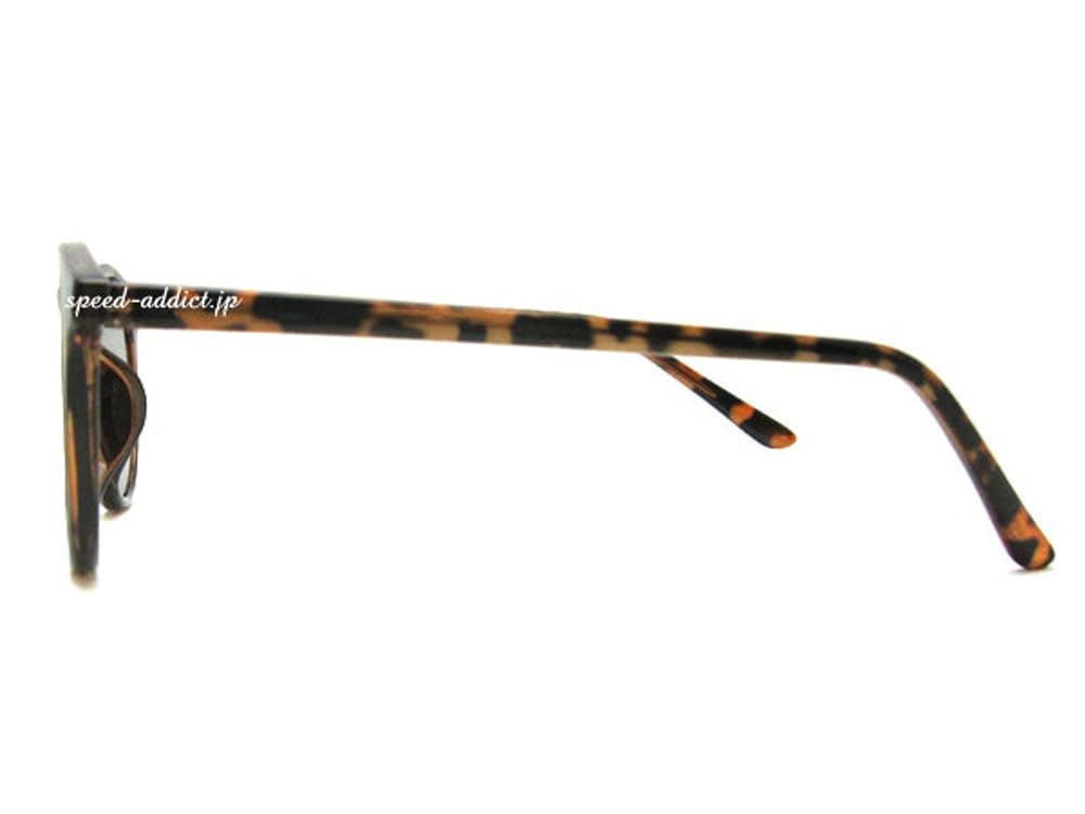 FLAT LENS BOSTON SUNGLASS Lens Boston Tortoiseshell x Smoke [SPEED ADDICT] (Flat Sunglasses)