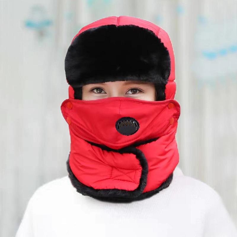 Electric Car Hat Women's Winter Weather Cold Mask Windproof Hat Cover Head Riding Warm Artifact Men's Lei Feng Hat