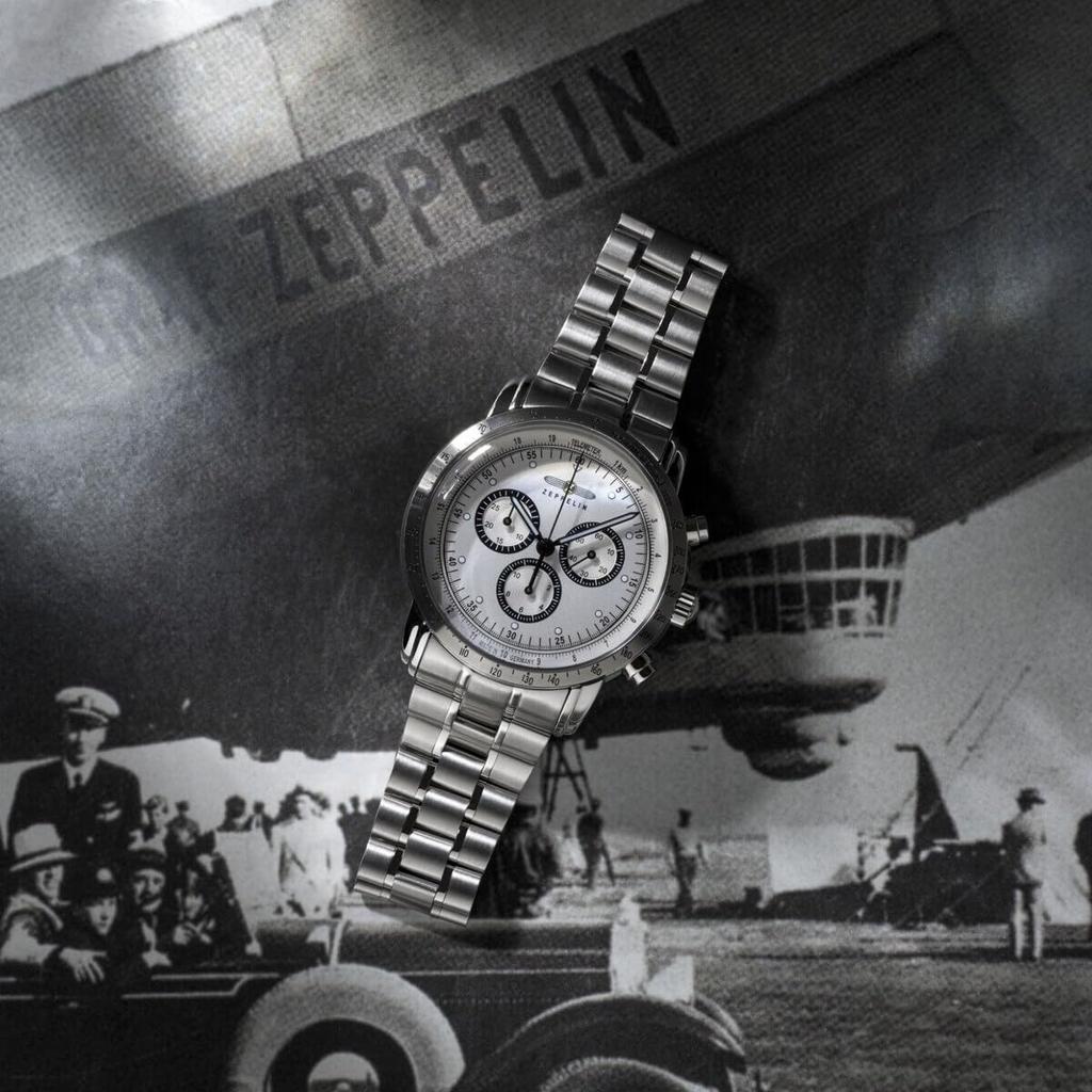 ZEPPELIN 100th Anniversary Series Japan Limited Chronograph Watch 8894M-1
