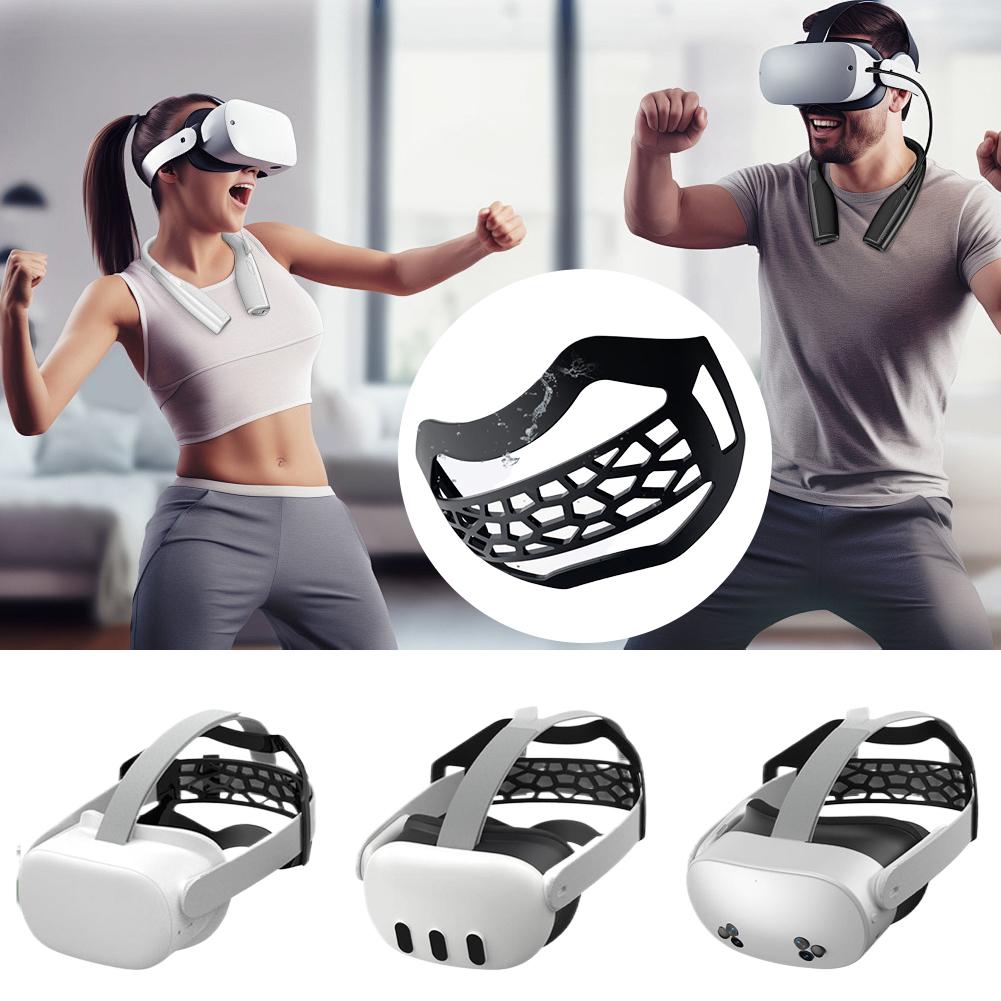 Für Meta Quest 2/ 3/ 3S/ Vision Pro TPU Kopfband, Reduziert den Kopfdruck, Starker Halt, Atmungsaktiv, Ersatz-Kopfband