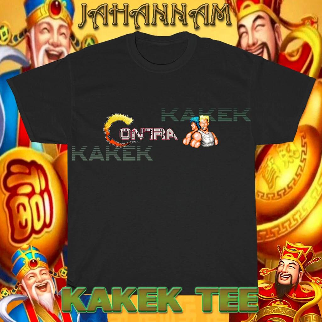 

New Shirt Contra Video Game Logo Funny T shirt USA Size S to 5XL 2XL