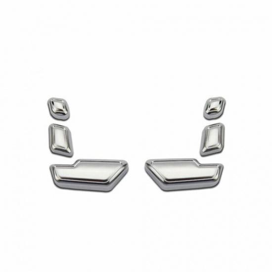 Sticker Trim 2008-2013 Matte Silver Car Seat Adjust button For Benz E-Class W212