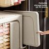 1PC Solid color steel frame storage box, clothing folding and organizing box, cabinet for moving and changing seasons, versatile