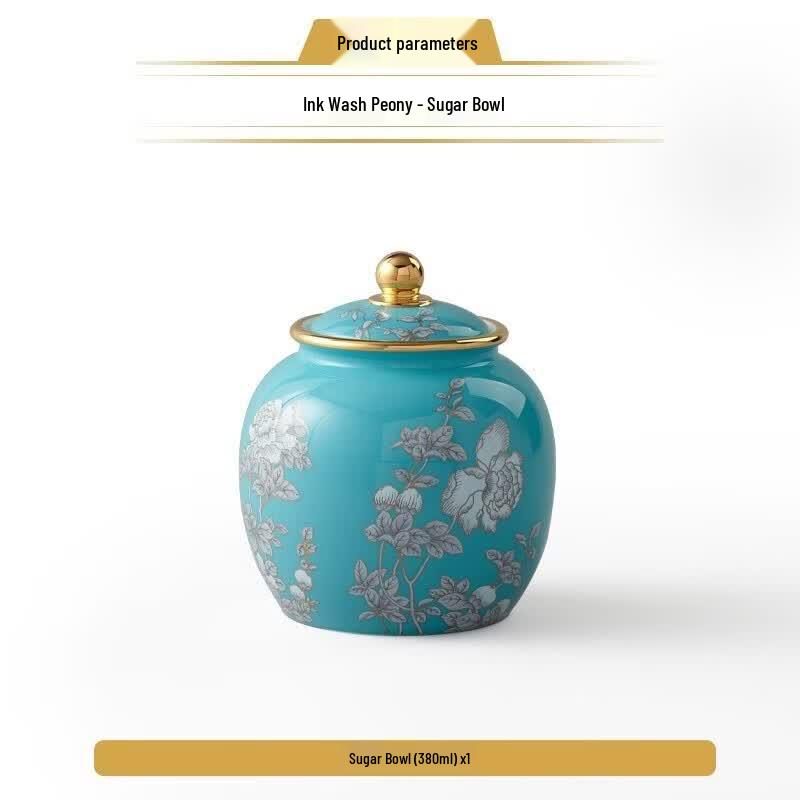 Auratic Ink Peony Ceramic Coffee Set