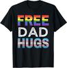 Free Dad Hugs, LGBTQ Gay Pride Month, Proud Ally T-Shirt