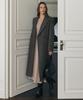Artid Wool Herringbone Tailored Long Coat_Brown