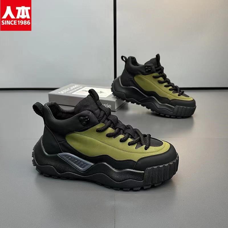 

МОДНЕ ВЗУТТЯ Чоловічі дихаючі спортивні кросівки Спортивне взуття для бігу Відкритий жіночий теніс Тренажер для тренажерного залу 44 армія зелений колір