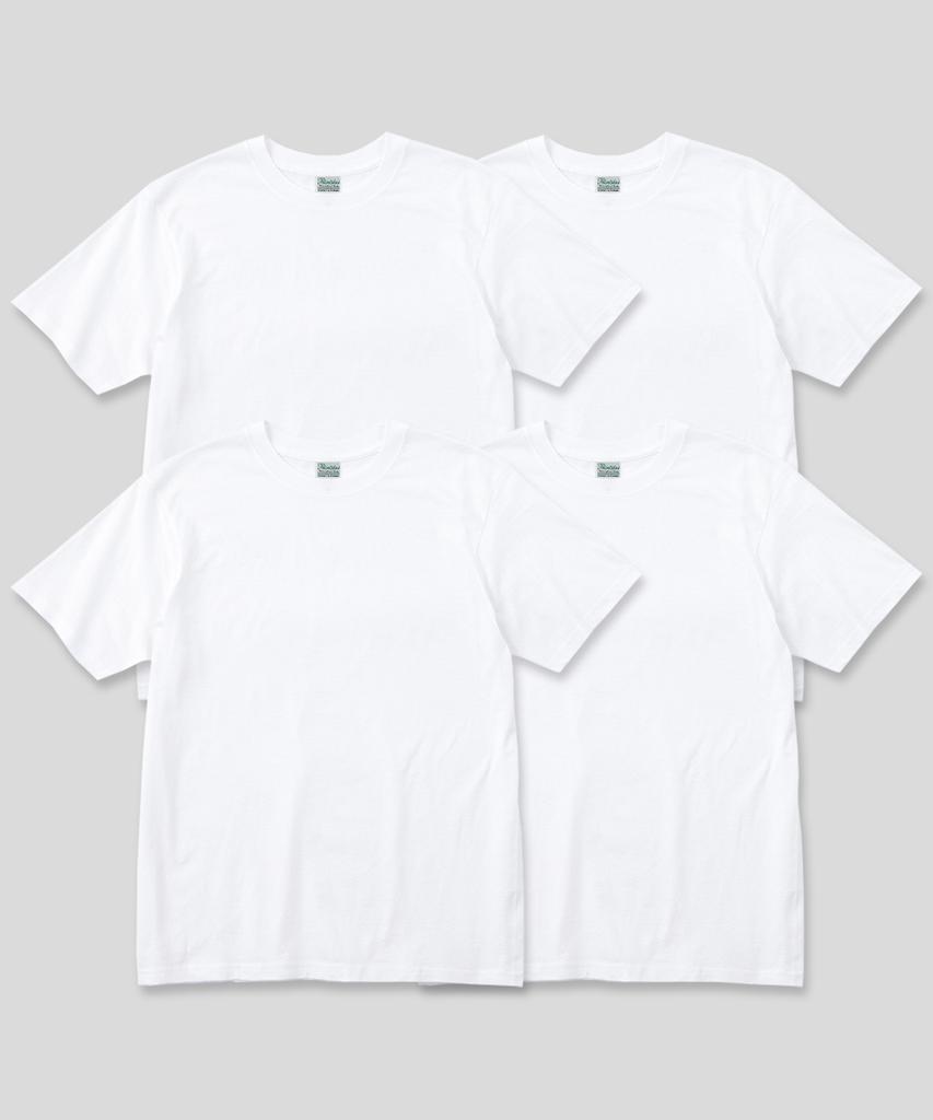Peulinteuseuta [4Pack] 32-Count Basic Inner Light Short Sleeve T-Shirt