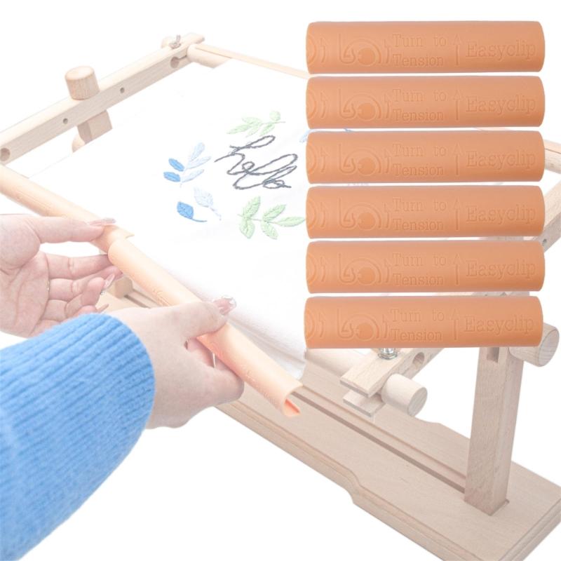 Portable Stitching Frame With Plastic and Metal Fabric Clamp Adjustable Embroidery Clip On Frame For Needlework Craft