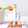 Creative Funny Little Duck Personalized Middle Finger Resin Statue Home Desktop Craft Ornament Garden Sculpture Decor Gift