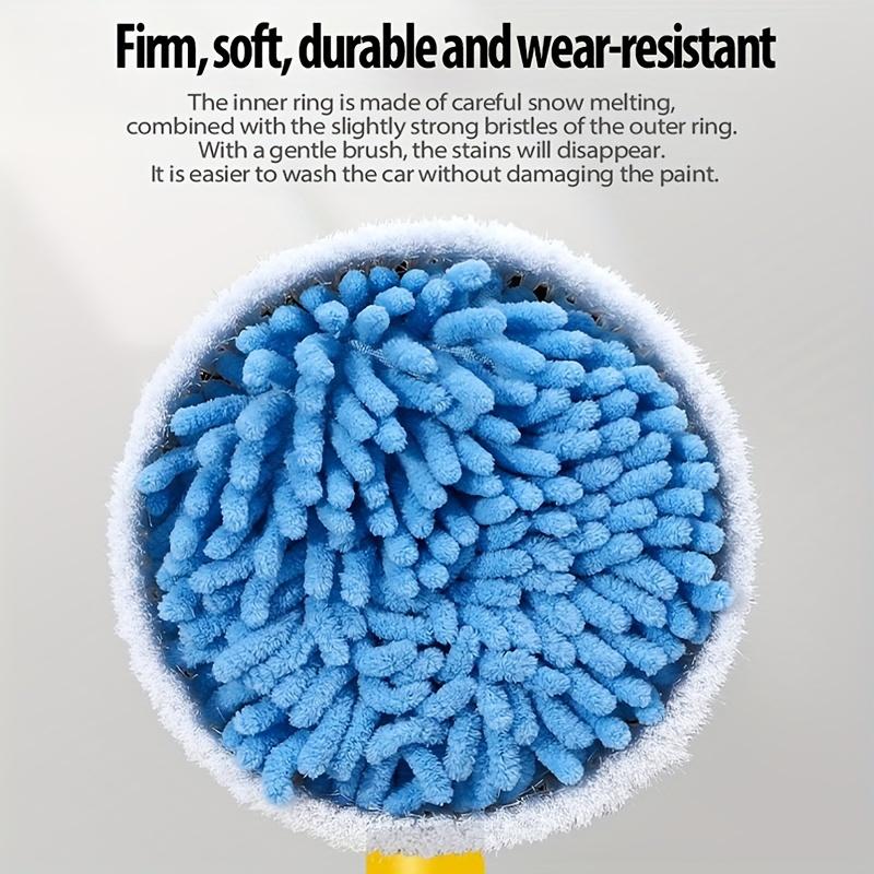 360 ° Rotating Car Wash Brush Set, High Pressure Scratchless Snow Neale Brushes, Automatic Bubble Adjustment, Immersive Car Wash