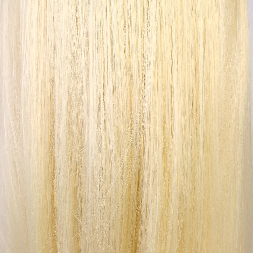 Hair Salon Cosmetology Hairdressing Practice Head Mannequin Dolls Salon Tools (Creamy White)