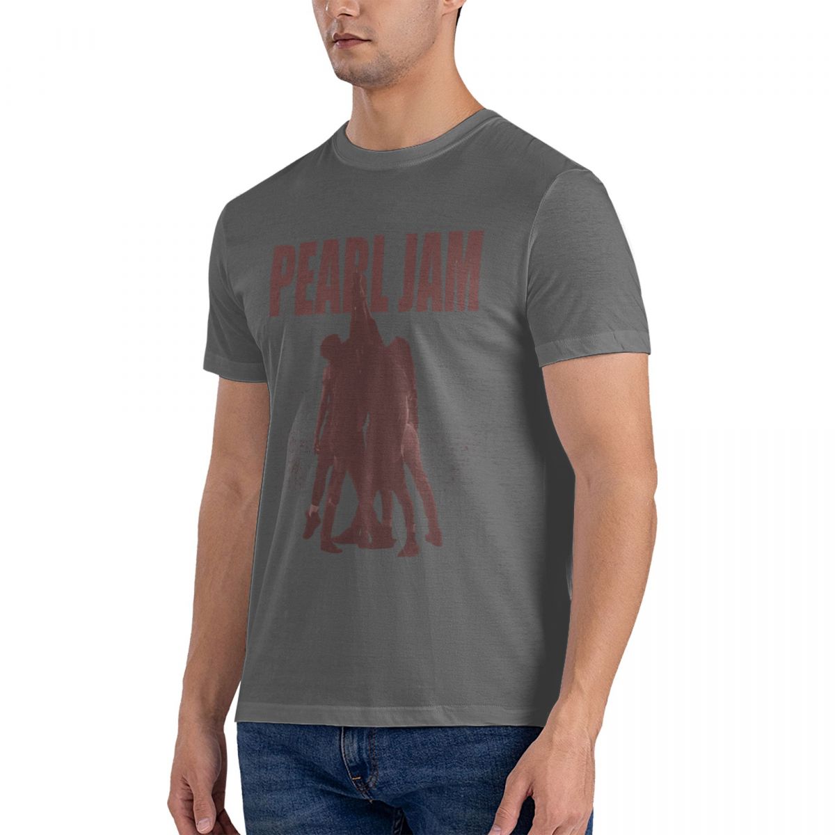 ZheXiong TEE T-shirt Muziek Pearls Jam Heren Oversized T-shirt Mode Casual Korte Mouw T-shirt Vintage Katoenen T-shirts 3XL