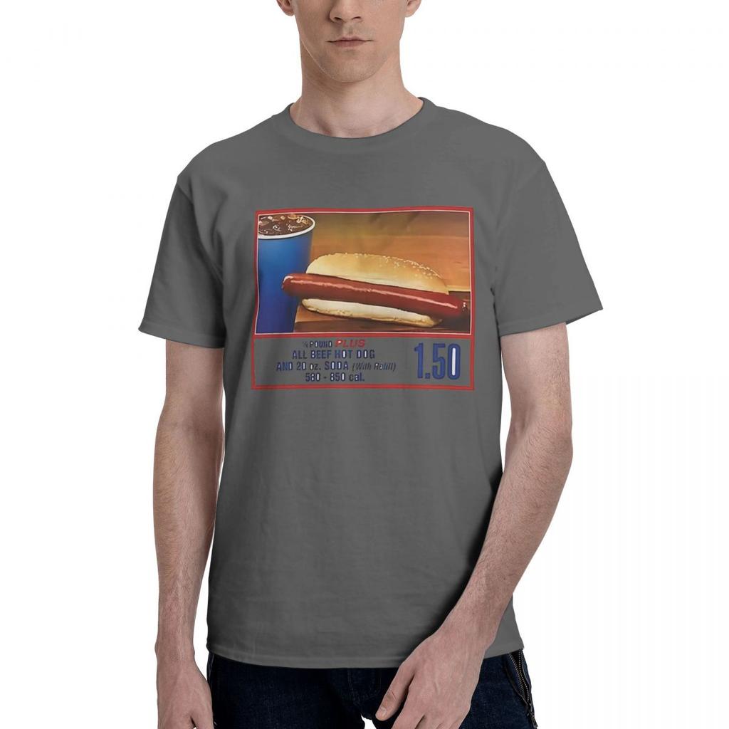Costco Hot Dog 100 Cotton Casual Breathable Confortable Cute Mens TShirts Mens Shirt
