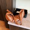 Lazy Style Retro Large-capacity Bag Women's 2025 New Pleated Dumpling Casual All-matching Texture Shoulder