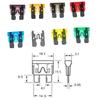 32V ACC Large Size Standard Mini Micro2 Size Car Fuse Holder 16AWG Non-Destructive Fuse Box ATM Blade Fuse Extension Cord Fuse Holders1