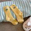 Thickened Wool Socks for Winter Warmth, Cute Cartoon Embroidered Mid-calf Socks, School-style Women's Socks, Dui Dui Socks