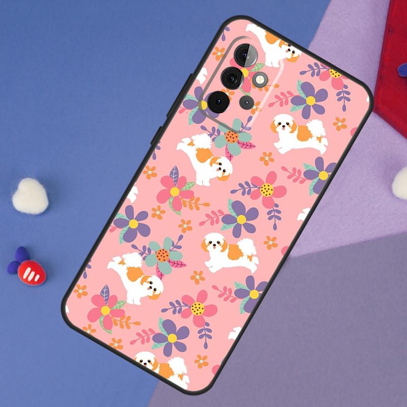 Cartoon Shih Tzu Dog Case For Samsung Galaxy A53 A33 A13 A52 A32 A12 A51 A71 A54 A34 A14 A52S A21S Funda Coque