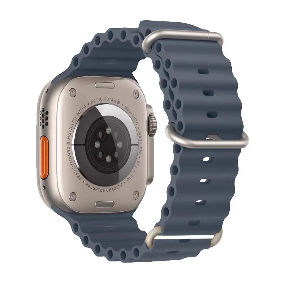 Ocean Strap for Apple Watch Ultra 3 2 Band 49mm 44mm 40mm 45mm 41mm 42mm Silicone Correa Bracelet iWatch Series 7 6 Se 8 9 10 11
