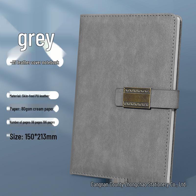 A5 Business Meeting Notebook with Buckle - Daily Planner & Journal
