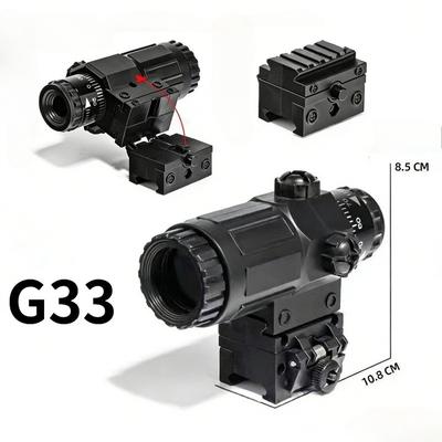 G33 G43 Visier Fest 3x 5x Vergrößerungsglas Visier Holografisches Visier Rotpunkt Visier Schnellmontage Spielzeugpistole Visier