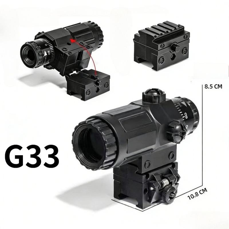 G33 G43 Sight Fixed 3x 5x Magnifying Glass Sight Holographic Sight Red Dot Sight Quickly Install Toy Gun Sight