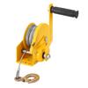 Hand Winch Heavy Duty with Auto Brake 2 Way Self Locking Compact Manual for Boat Trailer Truck 1200lbs with 20m Rope Hook