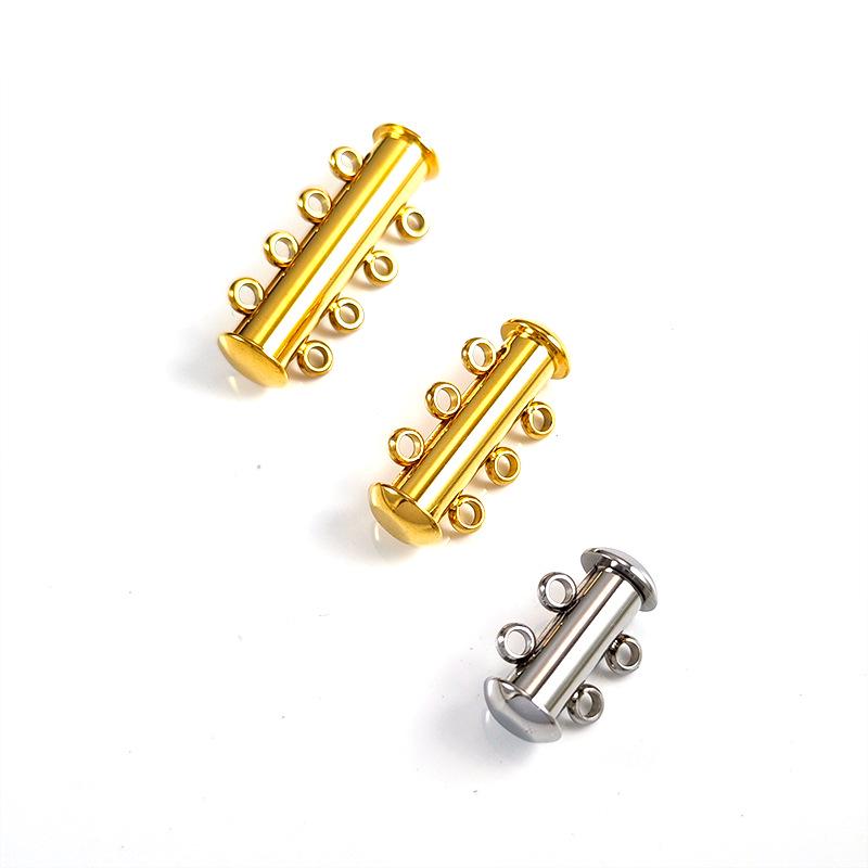 Trendy DIY Stainless Steel Jewelry Clasp & Connector for Bracelets and Necklaces