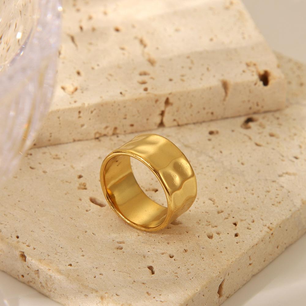 Gold Color Stainless Steel Openable Rings For Women Geometric Layered Figure Accessory