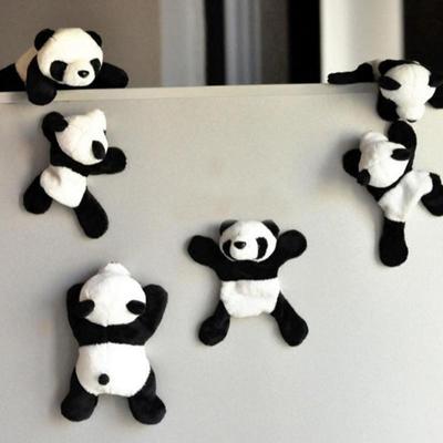 Kühlschrankmagnete Kreativer Panda 3D-Magnete Cartoon-Panda Heimdeko Aufkleber Kühlschrankaufkleber Geschenk Büro Whiteboard Gadget