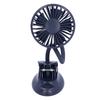 Bendable Small Fan Dark Blue USB Adjustable Angle Clip Fan for Home Dormitry School Outdoor