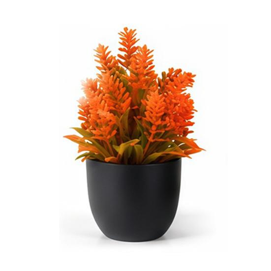Simulated Small Potted Plant Maintenance-Free Realistic Autumn Leaves Mini Fake