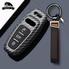 ABS Carbon Car Key Case Cover Bag Shell for Q8 RSQ8 A6 C8 S6 RS6 A7 S7 RS7 A3 8Y A8 D5 4N RS E-tron GT Q4 Q7 4M Accessories