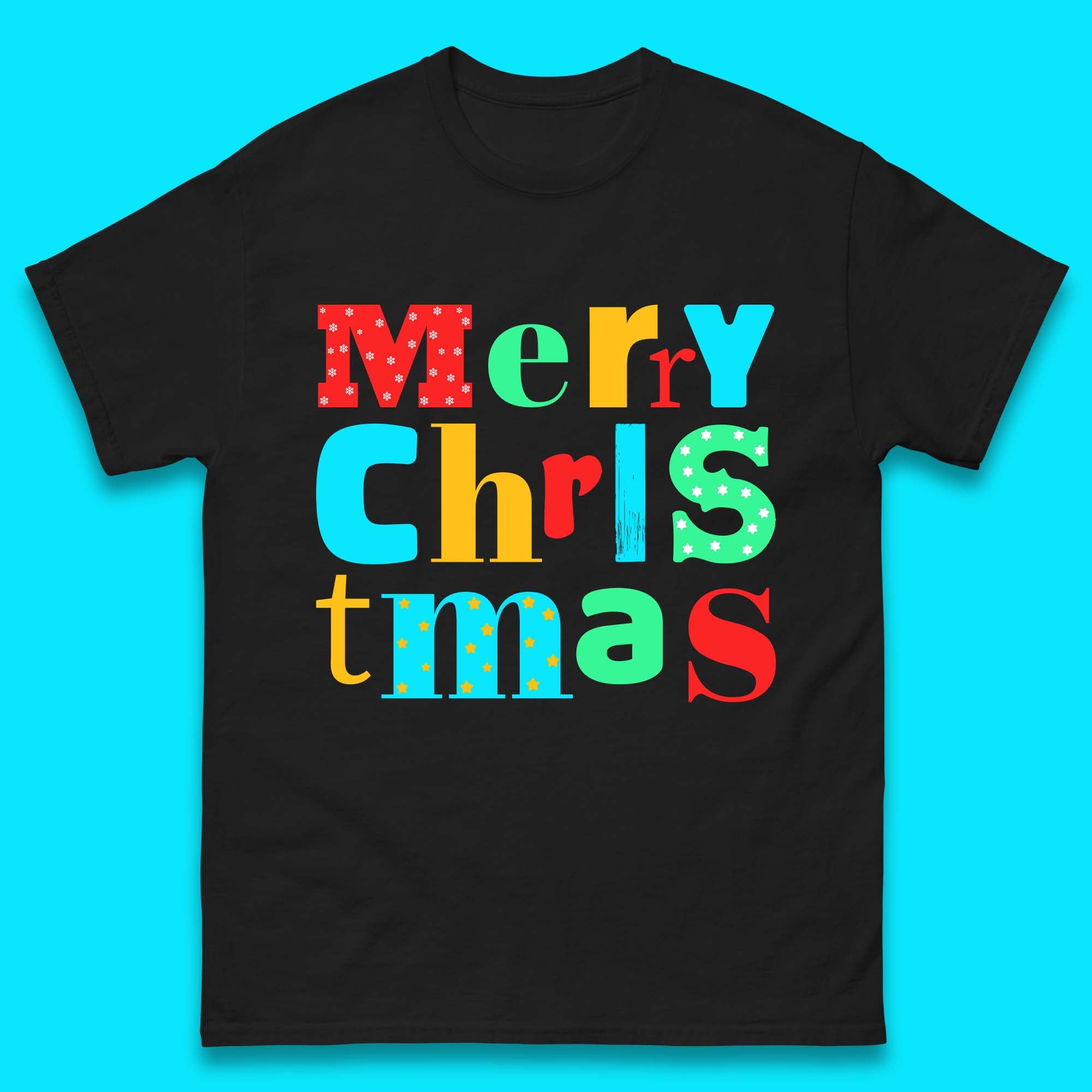 Merry Christmas Mens T Shirt Womens Tops Tees Christmas Top M