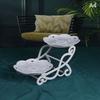 1Pc Nordic Dessert Rack Plastic Material Party Dessert Table Decoration Food Fruit Plate White Birthday Party Cake Stand