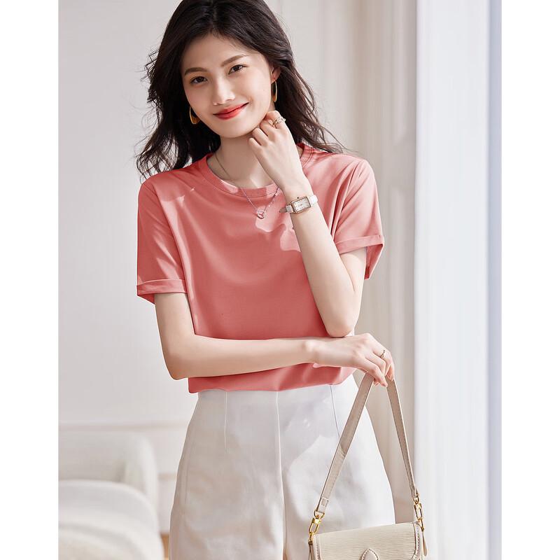 Women's Heart Embroidered Short Sleeve T-Shirt