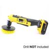 Electric Drill Brush Head Cleaning Tool for Bathroom Surfaces, Tub, Shower, Kitchen Care, and More