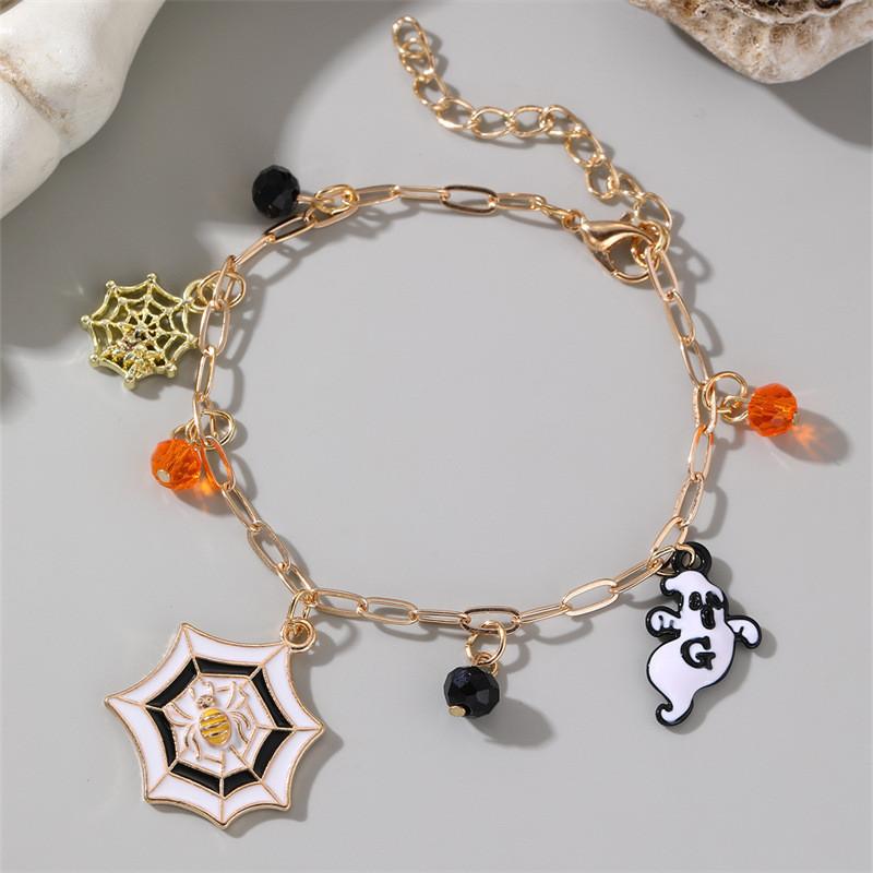 

Детский аксессуар на тему Хэллоуина Цинковый сплав Кожа Геометрический Тыква Летучая мышь Призрак Zhizhu