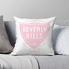 Beverly Hills Sign Pillowcase Polyester Linen Velvet Printed Zip Decorative Home Cushion Case