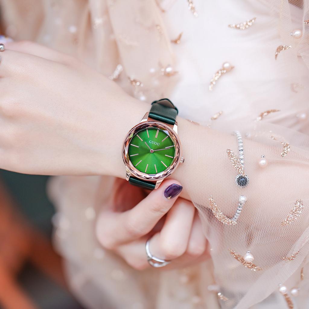 Waterproof Quartz Watch Genuine Leather Watch Simple Fashion Belt Watch Ladies Watch