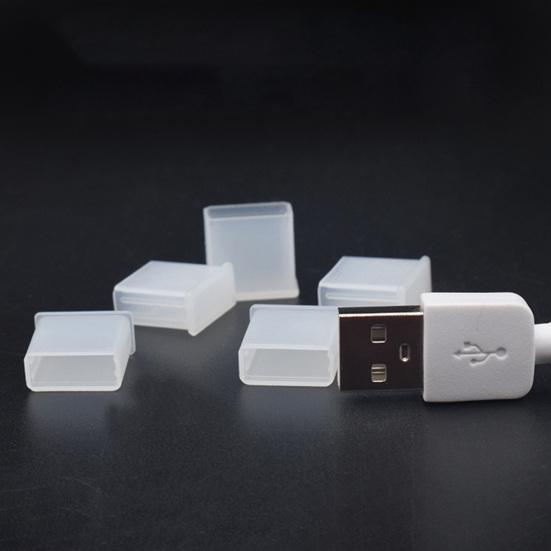 USB Cover Anti-dust Protective PE Mini USB-A Protective Sleeve for U Disk