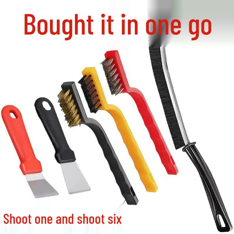 Five-Piece Kitchen Stovetop & Range Hood Cleaning Brush Set