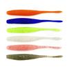 Six-Color Straight-Tailed Luya Soft Bait 9.5Cm/3.5G Soft Worm Perch Mandarin Catfish Fake Bait Luya