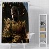 Spiel Black Myth Wukong Duschvorhang Wasserdicht Polyester Stoff Farbe Bad Vorhänge Home Badezimmer Dekor Vorhang Mit Haken