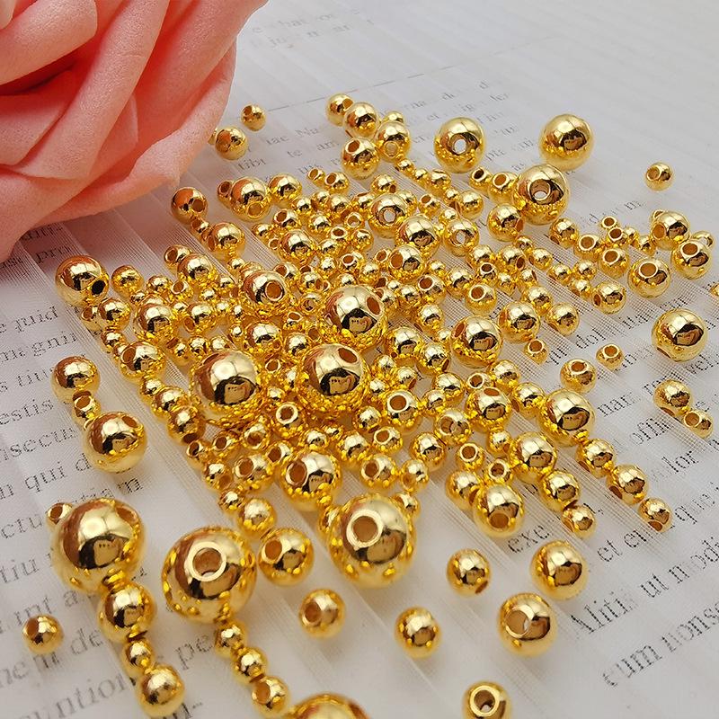 

Высокоглянцевые имитации жемчуга золотого/серебряного цвета для изготовления украшений своими руками 6mm, ~100 pcs