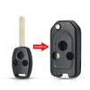 KEYYOU With Buttons Pad For Honda Fit CRV Civic Ight Ridgeline HRV Jazz ACCORD 2003-2013 Modified Filp Remote Key Shell Case