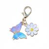 1PC Presente DIY Pingente Design Borboleta Marcador Chaveiro Metal Criatividade Chaveiro Festa Margarida Fofa