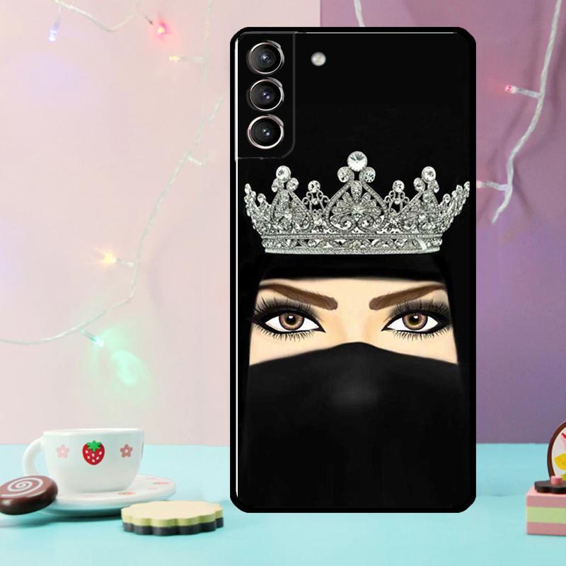 

Islamic Arabic Hijab Girl Phone Case For Samsung Galaxy S24 S25 Ultra S21 S22 S23 Ultra S9 S10 S20 Plus S25 FE Cover For Galaxy S9