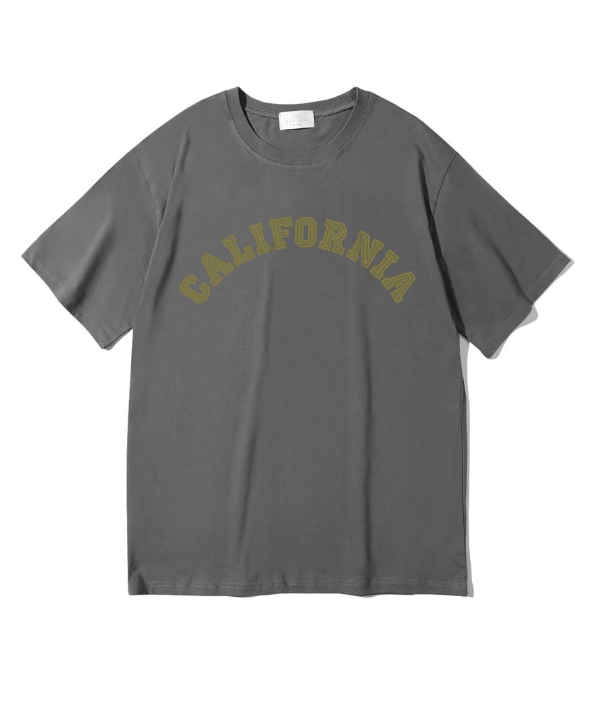 Oeta California Double Cotton Oversized Short Sleeve T-Shirt Ots26014(8 Colors) (Type A)