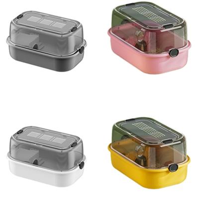 Large Space Hamsters Cage with Ventilated Lid Clear Pet Cage Indoor Resting Sleep Villa for Chinchillas Guineapigs